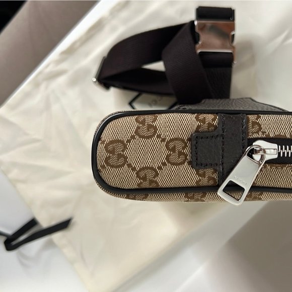 Gucci GG Guccisima Canvas Beige Belt Bag - Picture 6 of 9